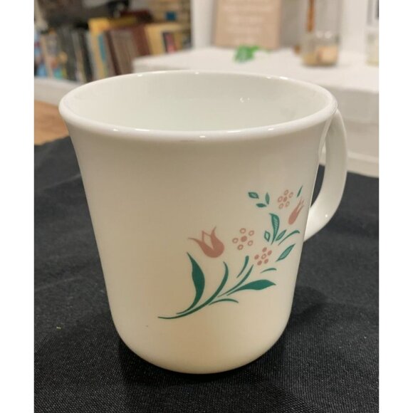 Vintage Set Of 4 Corelle Rosemarie Mugs With Floral Design - Picture 6 of 8
